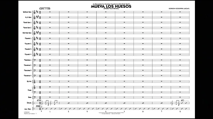 Mueva Los Huesos (Shake Your Bones) by Gordon Goodwin