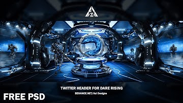 Speedart - Sci Fi Themed Twitter Header for Dare Rising #daretoachieve