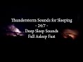 Heavy thunderstorms and thunder at night, fall asleep quickly, reduce stress, learn meditation