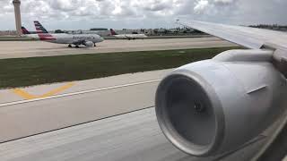 INSANE POWER! | American Airlines Boeing 777-223(ER) takeoff from Miami International Airport