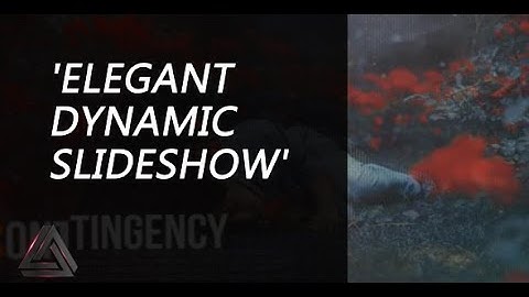 Elegant Dynamic Slideshow | After Effects Template | Video Displays