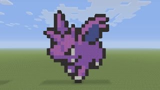 Minecraft Pixel Art - Nidorino Pokemon #33