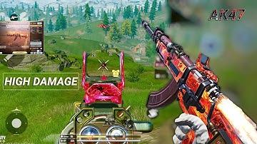 0 RECOIL in LONG RANGE + HIGH DAMAGE | BEST AK47 GUNSMITH CODM BR | CODM BR GAMEPLAY 