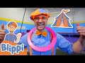 Blippi Learns Circus Tricks! | Trampoline & Hula Hoops For Kids | Educational Videos for Toddlers