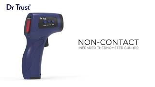 Dr Trust Non Contact Infrared Forehead Thermometer Gun Thermal Scanner 610