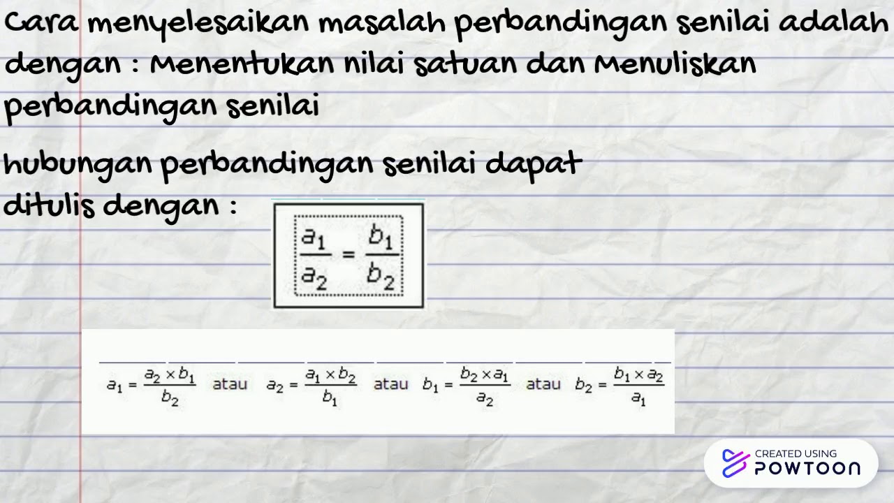 Rumus Perbandingan Berbalik Nilai Rumus Perbandingan Berbalik Nilai