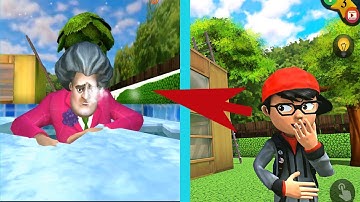 Scary Teacher 3D Version 5.2 Ice Skating 🔥 (Android, iOS) 🛡️ Gameplay Walkthrough Part 43