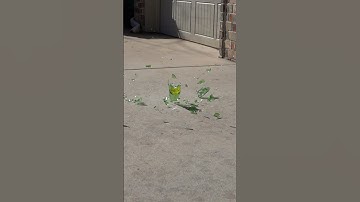 Satisfying Slow-Mo of Shattering Glass Bottle
