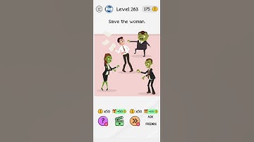 BRAINDOM | LEVEL 263 | SAVE THE WOMAN | MOBILE GAMEPLAY | FREE GAME