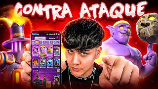 USEI O DECK COM O CONTRA ATAQUE MAIS FORTE DO CLASH ROYALE *imparável* 💀