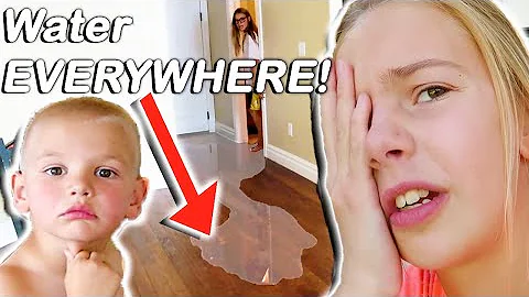 Our NEW HOUSE Got FLOODED By 4 Year Old! BIG TROUB...