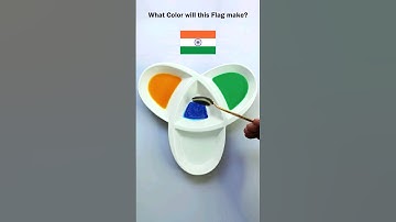 What Color will this Flag Make? Part 2. #colormixing #paintmixing #shorts #trending