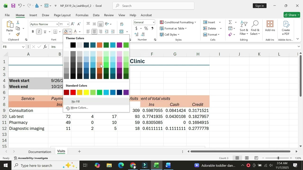 New Perspectives Excel 2019 | Module 2: SAM Project 1a