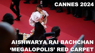 Ash stumbles on Cannes Red Carpet for Megalopolis - complete walk