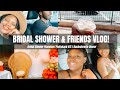 BRIDAL SHOWER &amp; FRIENDS VLOG! Bridal Shower Planning | Puttshack ATL | Bachelorette Dinner