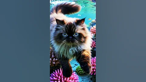 Video 11512371: giant persian cat, persian cat exploring, beautiful persian cat, cat 4k