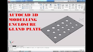 AUTOCAD 3D, How to drawing enclosure gland plate, autocad | rvmags