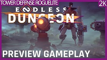 Endless Dungeon (2023) Preview Gameplay - Sci-fi Tower Defense Dungeon Crawler (No commentary) 1440p