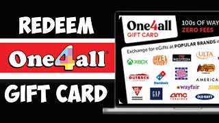 How to Redeem Use One4all Gift Card Online (2024)