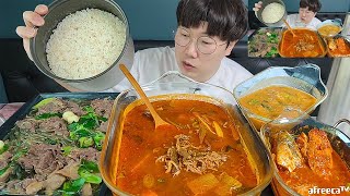 картинка: Говядина, скумбрия, тведжанчигэ, юккеджан + рис ням-ням