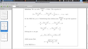 Maximum likelihood estimation part 2