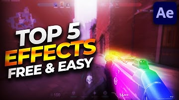 TOP 5 BESTE EFFECTEN voor je Valorant Montages GRATIS / GEEN PLUGINS After Effects Tutorial