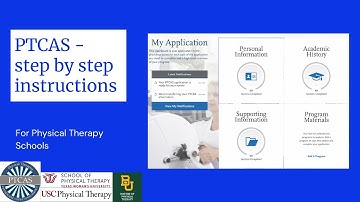 PTCAS - Tips and Step by Step Instruction - PT School Application