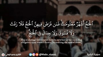 {الْحَجُّ أَشْهُرٌ مَّعْلُومَاتٌ} تلاوة خاشعة ماتيسر من سورة البقرة | القارئ وديع اليمني