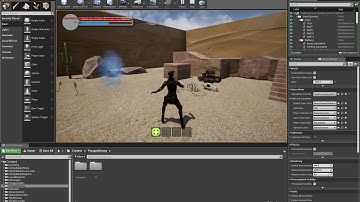 UE4 Water Atk + Heal Spell set up