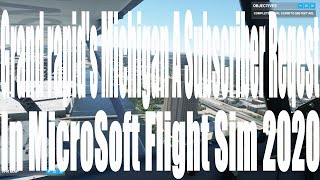 DownTown Grand Rapids, Michigan In Microsoft Flight Sim 2020