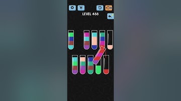 Water Color Sort Level 488 Walkthrough Solution iOS/Android
