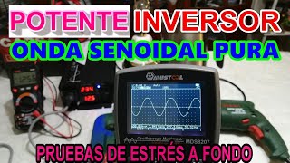 ✅ POTENTE INVERSOR DE ONDA SENOIDAL PURA 2500 WATTS ABSOLUTAMENTE UNA MARAVILLA | PRUEBAS DE ESTRES