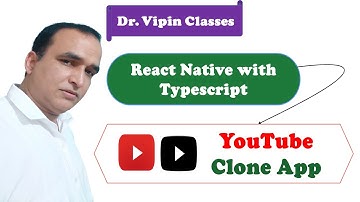 Youtube Cloning App:- Creating Player | React Native Typescript Project #62 | Dr Vipin Classes