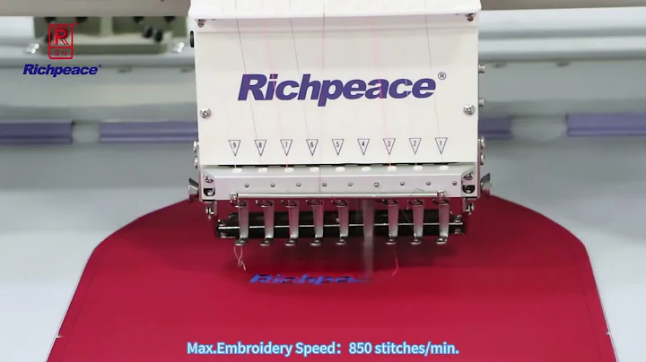 Richpeace embroidery（9 colors） and sewing machine 富怡全自动绣缝一体机（9色绣花+缝纫）