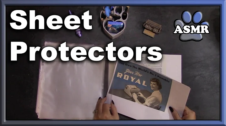 ASMR Sheet Protectors and Paper Sounds