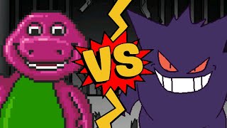 M.u.g.e.n Battles Barney The Dinosaur Vs Gengar