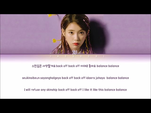 IU BBI BBI COLOR CODED LYRICS