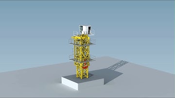 how tower crane installed