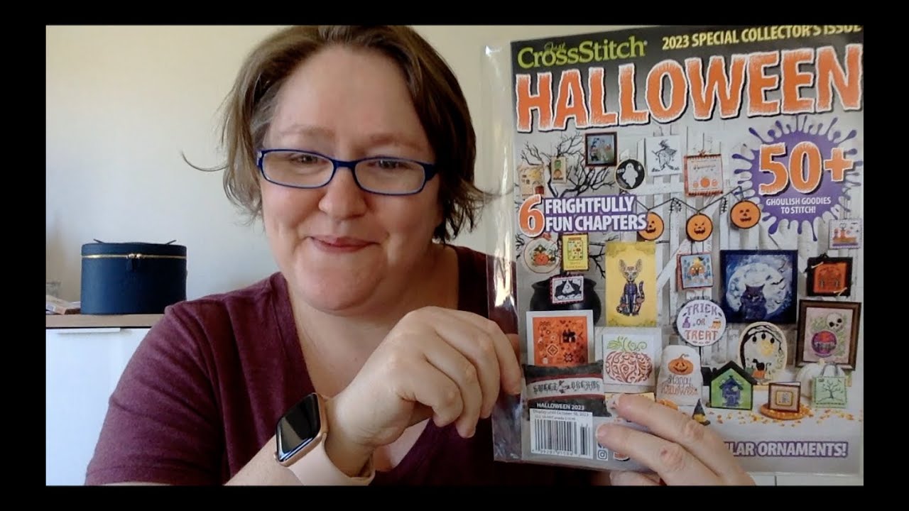 Flip Through Just Cross Stitch 2023 Special Halloween Edition YouTube