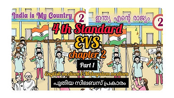 Edu. Com ,4th Standard ,EVS Chapter 2 part 1, ഇന്ത്യ എൻ്റെ രാജ്യം , India is my Country , Scert 2025