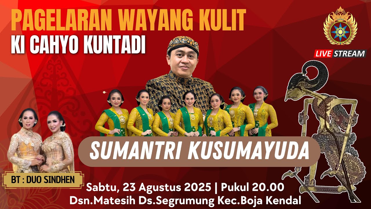 LAKON SUMANTRI KUSUMAYUDA || KI CAHYO KUNTADI, M.Sn