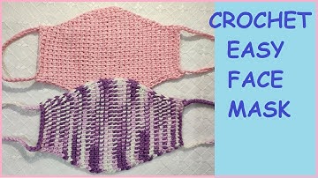 How to CROCHET EASY FACE MASK/CROCHET FACE WARMER TUTORIAL(using TUNISIAN SIMPLE STITCH)