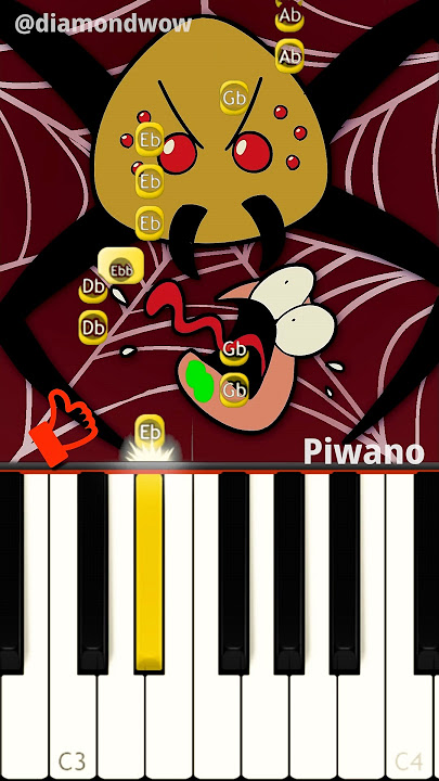 POU Became a Giant Spider! 🕸️ @diamondwow - Piano Duet