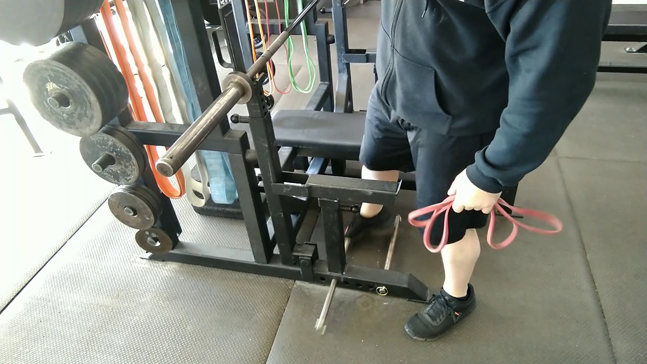 Bench Press Band from Bottom Set Up YouTube