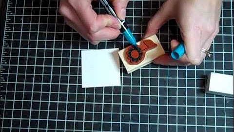 How to use markers on your rubber stamps