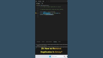 Remove Duplicates from Array in 1 Line! | JavaScript Trick #shorts