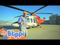 Blippi Explores a Firefighting Helicopter | @Blippi - Educational Videos for Kids | Learn for Kids