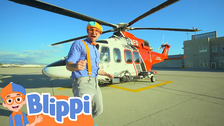 Blippi Explores a Firefighting Helicopter | @Blippi | Learn for Kids