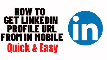 how to get linkedin profile url from in mobile