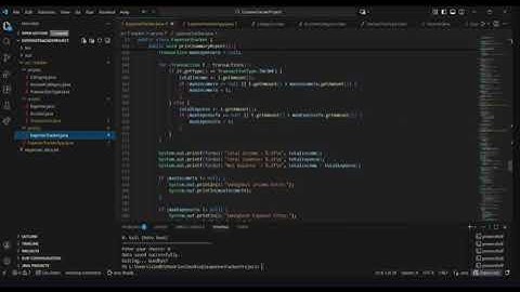 Expense Tracker Java Project